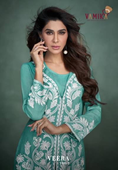 Veera Vol 2 By Vamika Designer Rayon Co-ord Set Collection